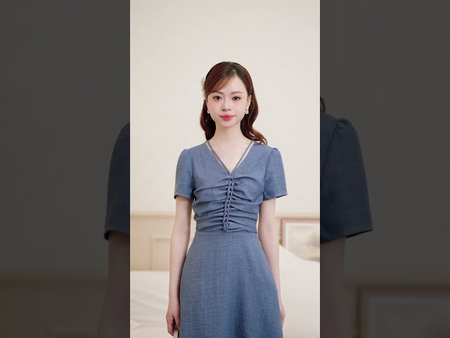 PH10X241 - Đầm đũi vân mây