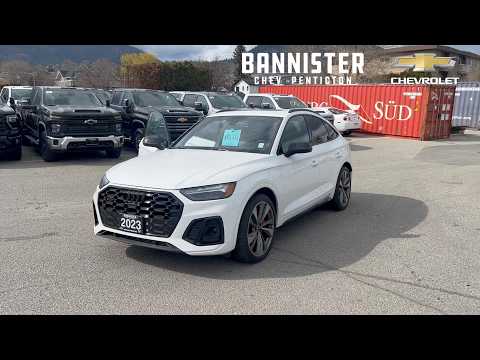 2023 Audi SQ5 Sportback Technik 3.0 TFSI quattro in White for sale at Bannister Chevrolet Penticton in Penticton, BC