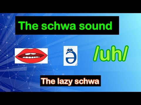 The schwa sound // The lazy schwa // Phonics