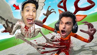 اقوي معركة بيني انا و عبده ماندو تحولت الي البومة المرعبة ضد الغزال العملاقة.!! ???????? | Garry's Mod