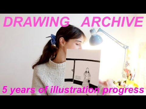 Illustration archive tour... how my drawing skills developed in 5 years