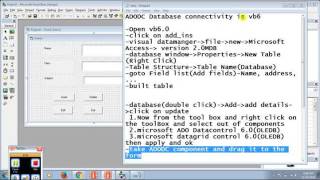ADODC database connetion in vb6 with ms access (ADD,EDIT,DELETE )