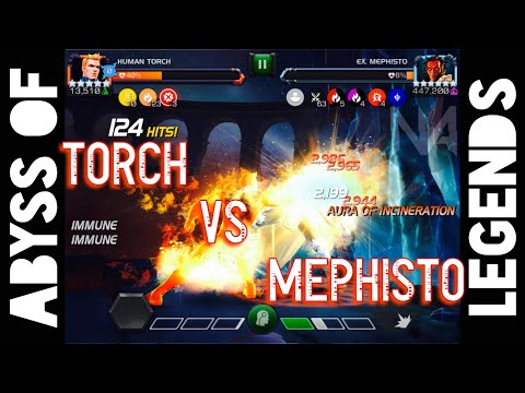 Abyss of Legends Mephisto Solo - Human Torch vs Ex. Mephisto