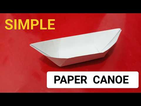 How to Make a Paper Canoe | Easy Paper Boat Making Origami Tutorial