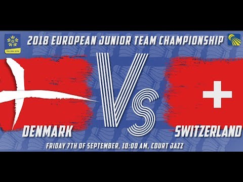 Denmark (Muurholm/ Vestergaard) vs Switzerland (Orteu/ Pham) -D1M3 - European Jnr. Team C’ships 2018