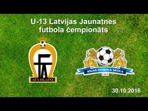 U-13 AFA Olaine - RFS (Highlights)