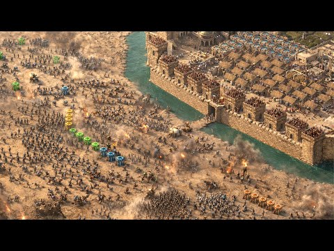EPIC Last Stand (Extreme Invasion) - Stronghold Crusader Definitive Edition Skirmish Gameplay