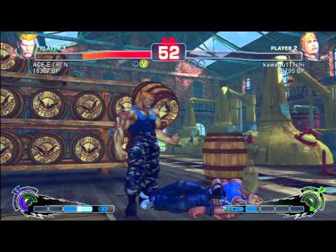 SSF4 Rank Match  ACE E I RI N (GU)  vs  kawagu111chi (CD)