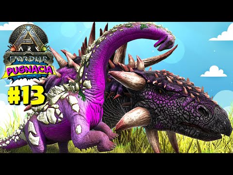 UM TITANO ANÃO E UM ANQUILO GIGANTE em FJORDUR PUGNACIA #13 - ARK:SURVIVAL EVOLVED