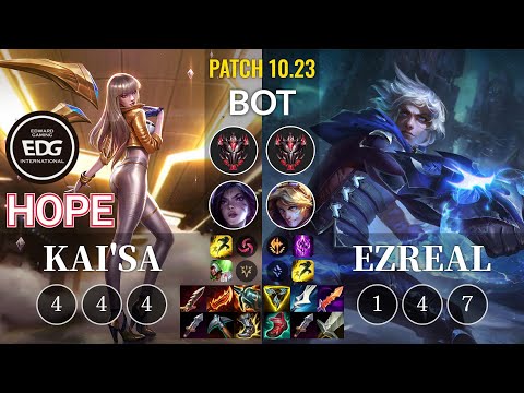 EDG Hope Kai'Sa vs Ezreal Bot - KR Patch 10.23