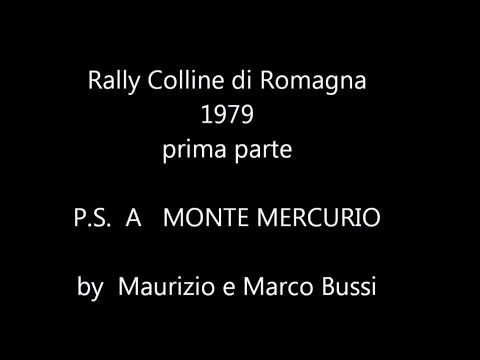 Rally Colline di Romagna  1979 ps Monte Mercurio