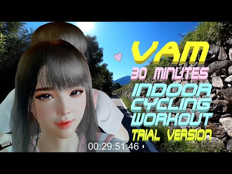 Trial Test Video, VaM Model Assist 31 minutes Indoor Cycling Workout 4K60FPS