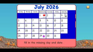 Starfall Daily Calendar - July 29, 2026