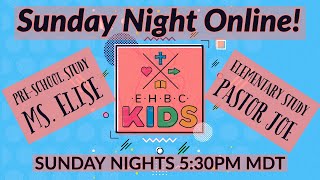 Sunday Night Online! Time for Moses, Doughnuts and the 10 Commandments. September 27, 2020