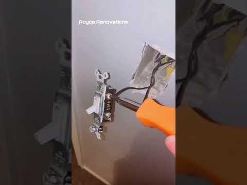 Replacing A Light Switch! #shorts
