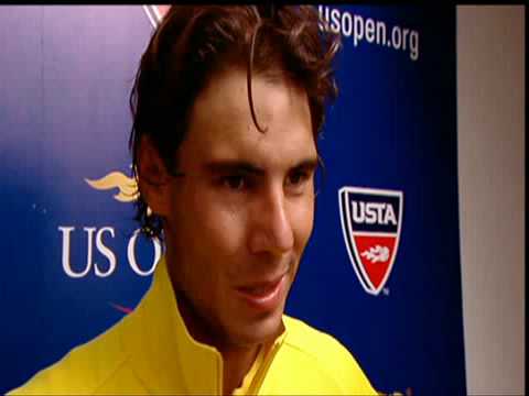 Nadal is very happy with his win over Gasquet.- Sky