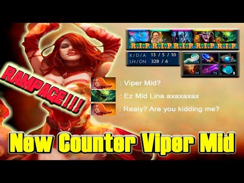 Pro Lina Destroyed Viper in Midlane