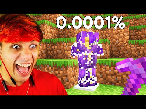 Eu criei a NOVA ARMADURA MAIS RARA do Minecraft