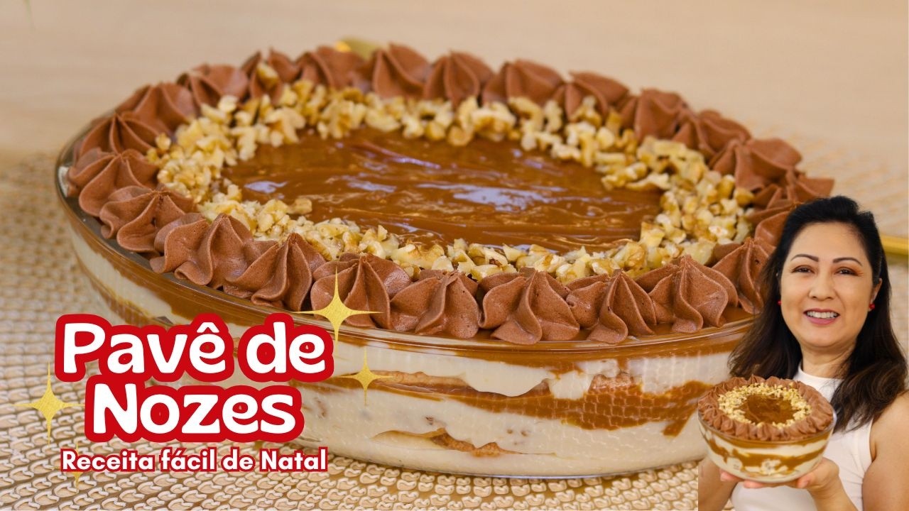 THIS DESSERT IS AMAZINGLY FLAVORABLE | PERFECT FOR CHRISTMAS - CREAMY WALNUT PAVÊ - Dika da Naka