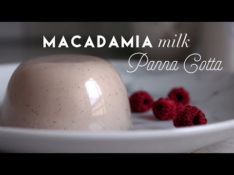 Vanilla Bean Macadamia Milk Panna Cotta (ode to Milkadamia) - no gelatin, gluten free, easy, vegan