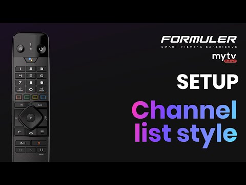 SETUP Channel list style