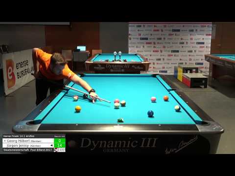 ÖSTM Pool Billard 2017 - 14.1 endlos - Herren Finale - Jürgen Jenisy gg. Georg Höberl