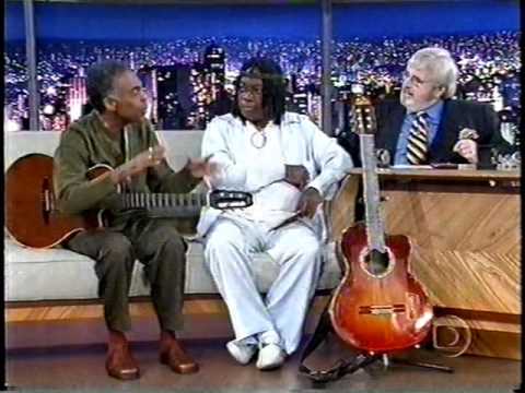 Gilberto Gil e Milton Nascimento no programa do Jô
