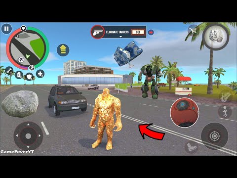 Stone Giant (Stone Man Destroy Public Transport) Stoneman with  Sharp Stones Thrones - Gameplay HD