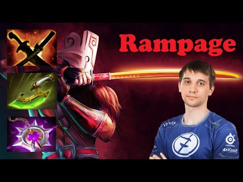 Too ez for rtz? EG.Arteezy Juggernaut Rampage 17k comeback against super farmed Riki.