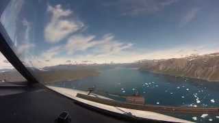 preview picture of video 'Narsarsuaq Greenland - Approach to UAK'