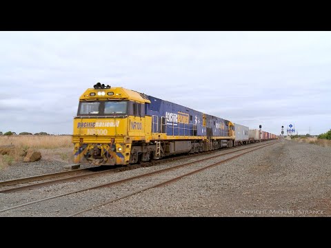 5AM5 Pacific National Intermodal Container Freight Train (22/4/2022) - PoathTV Australian Railways