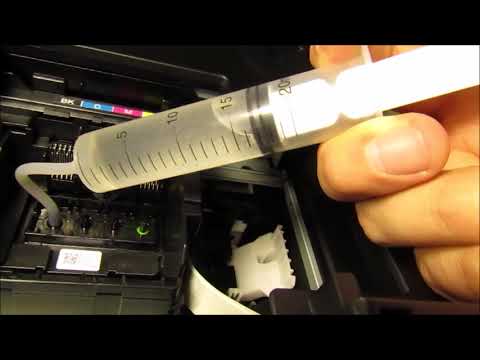 Epson WorkForce 3720, 3730, 3733 - How to Unclog Printhead - Not Printing Color, Black [Error FIXED]