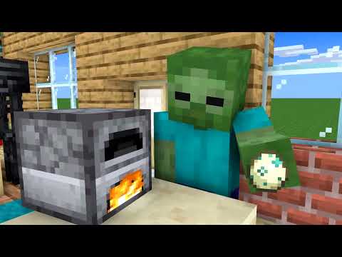 Monster School: Funny Cooking Challenge - Minecraft Animation