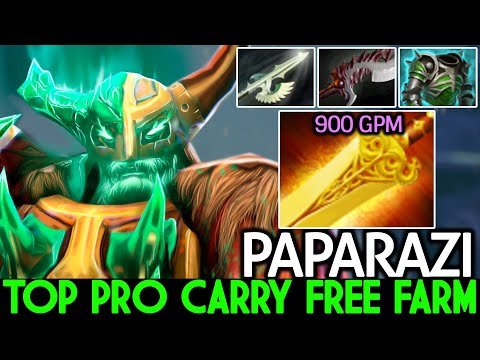 PAPARAZI [Wraith King] Crazy Pro Player Free Farming 900 GPM Dota 2