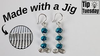 How To Use A Wire Jig to Make Earrings // Tip Tuesday Tutorial
