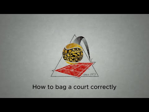 How to bag a tennis court correctly