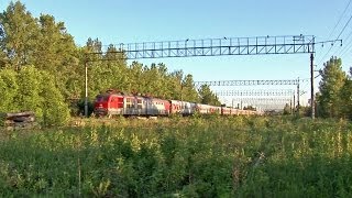 preview picture of video '[RZD] CHS6-022 / ЧС6-022 с поездом №42 Великий Новгород - Москва'