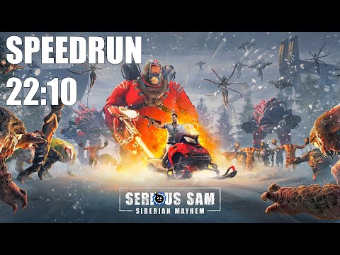 Serious Sam: Siberian Mayhem speedrun in 22:10 (27:12)