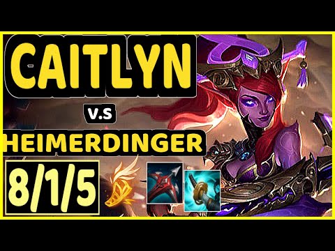 INNAXE (CAITLYN) vs HEIMERDINGER - 8/1/5 KDA BOTTOM ADC CHALLENGER GAMEPLAY - EUW