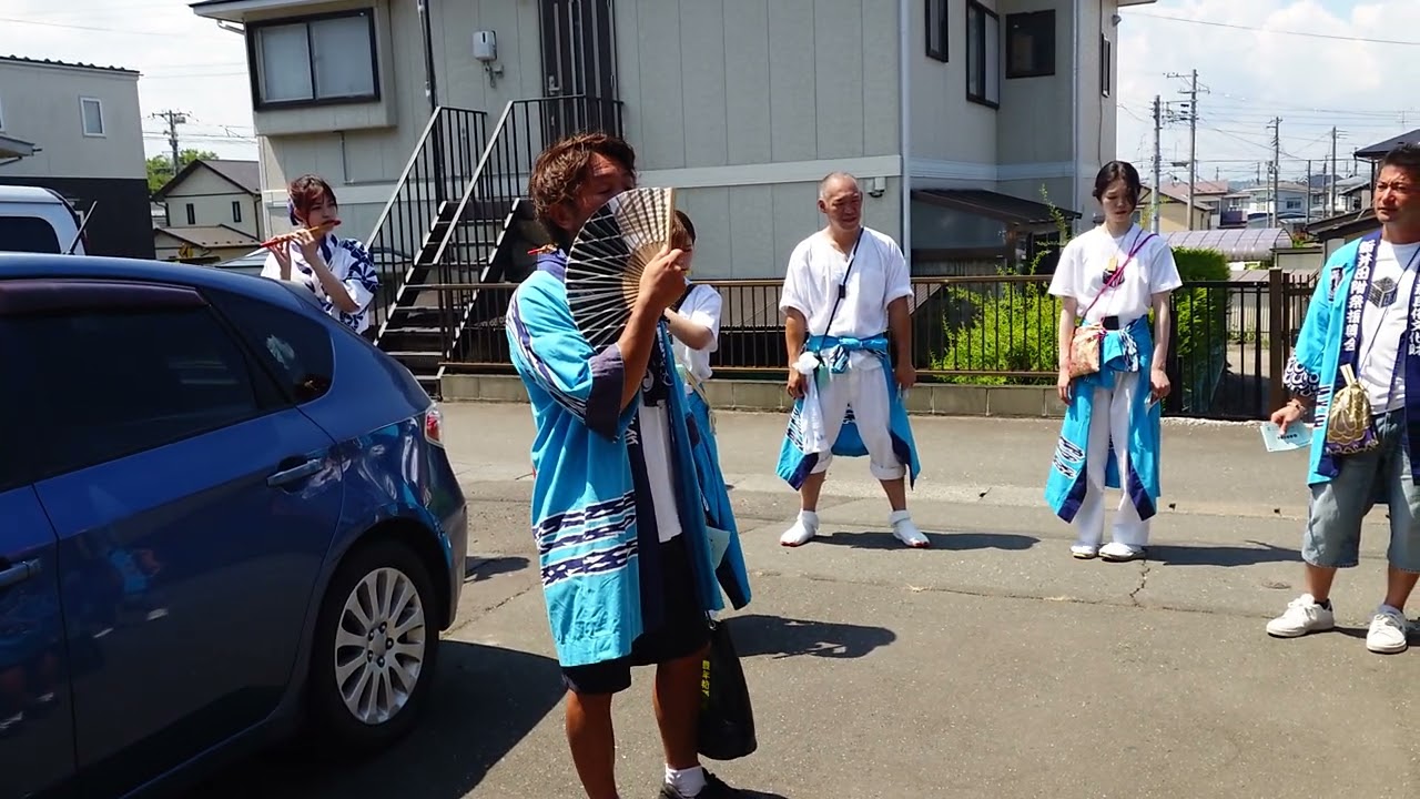 八戸三社大祭、新井田附祭の門付けが来てくれました。2025年8月