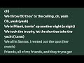 PARTYNEXTDOOR DRAKE SOMEBODY LOVES ME Lyrics