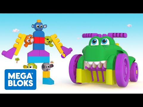 Mega Bloks™ - Peek A Blocks™ Build A Robot | Cartoons For Kids | Fisher-Price | Learning For Kids