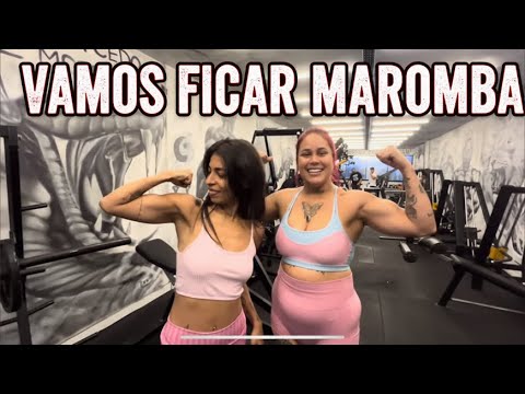 MC Lya and Aline MC training at the Maromba Mansion.