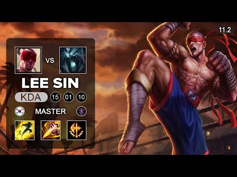 Lee Sin Jungle vs Karthus - KR Master Patch 11.2