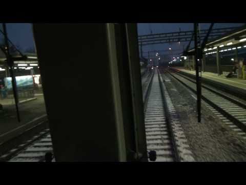 Bahnverkehr in Frick und Muri am 27.11.10 - "Re 6/6 Führerstandsmitfahrt und mehr"