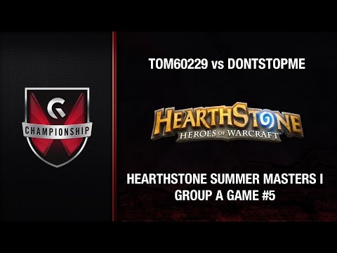 Tom60229 vs DontStopMe - GC's 2015 Hearthstone Summer Masters I (Group A Game #5)