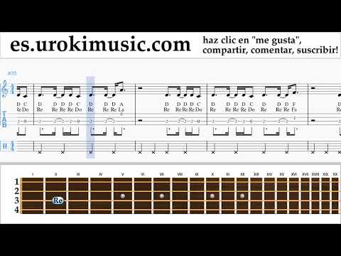 Tutorial de Ukulele Nicky Jam ft. Will Smith - Live It Up Clases Notas um-ih927