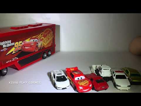 "Toddler Playing with Colorful Toy Cars, Lining the Cars up, Pushing Cars Video" Kiddo Play Corner