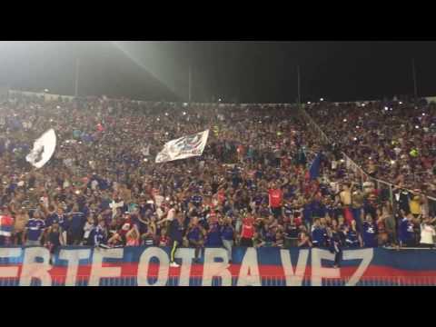 "Los de Abajo - U de Chile vs Unión Española 2017, "Y mis hijos vendrán" celebración fi" Barra: Los de Abajo • Club: Universidad de Chile - La U