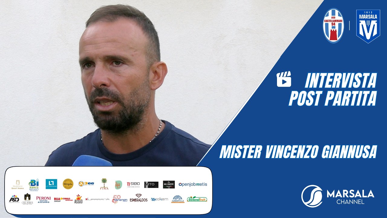 VIDEO | Castellammare 94-Marsala 1912 1-1: mister  Giannusa nel post partita